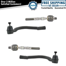 4 Piece Front Inner & Outer Tie Rod End Kit Set for Hyundai Tucson Kia Sportage