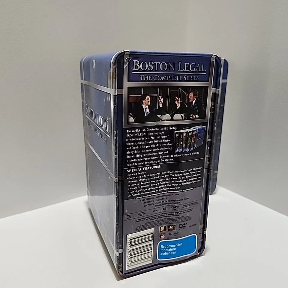 Boston Legal Tin Boxset The Complete Series VGC Region 4 PAL Free Postage. - image 4 of 4