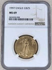 1997 American Gold Eagle 1/2 Oz NGC MS 69 US Mint $25 Coin