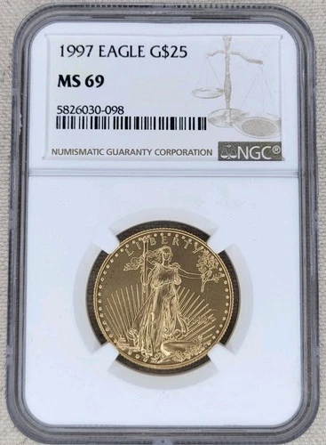 1997 American Gold Eagle 1/2 oz — photo from the most recent tracked eBay sale