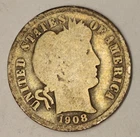 1908-O Barber Dime - Actual Coin Shown - Free Shipping & Tracking INV#524