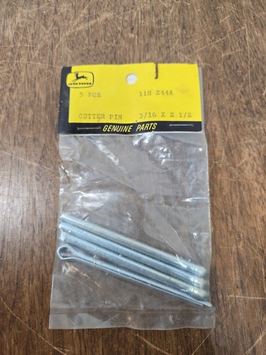 John Deere Cotter Pins (4) 3/16 X 2 1/2 Part Number 11H 244A - Picture 1 of 4