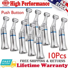 New Dental Slow Low Speed Handpiece Contra Angle Push Button E-type NSK Style US