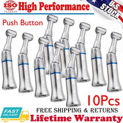 New Dental Slow Low Speed Handpiece Contra Angle Push Button E-type NSK Style US