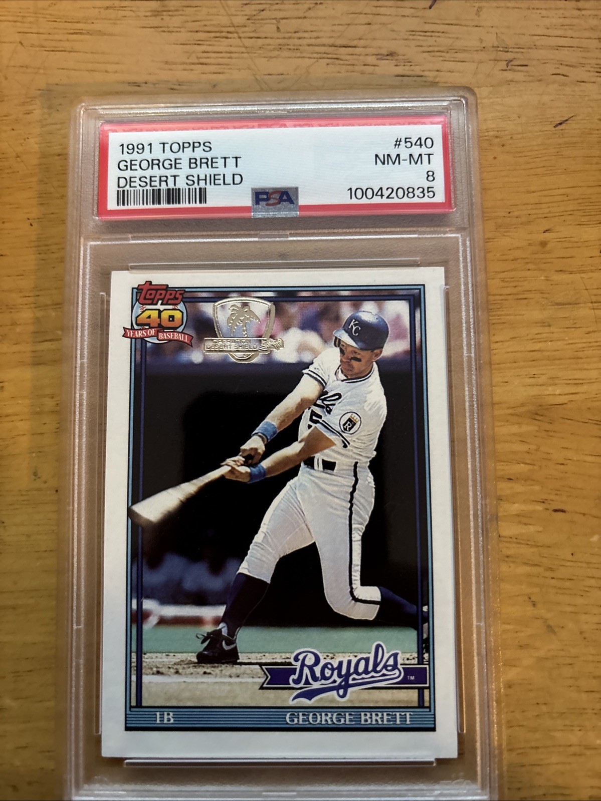 1991 Topps - George Brett #540 Operation Desert Shield