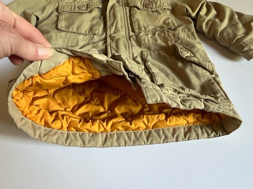 Baby GAP Toddler Boy's 4T Zip Up Coat Jacket w/ Removable Hood Khaki Tan - Picture 3 of 7
