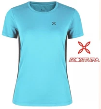 MONTURA sunset top quick dry tech t shirt wicking breathable run hike womens LG