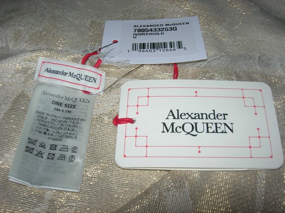 Mantón Alexander McQueen Floral Splash Cashmere/Seda Foto 2 de 4