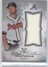 2015 Topps Triple Threads Unity Single Jumbo Relics 19/36 Mike Minor 0b5