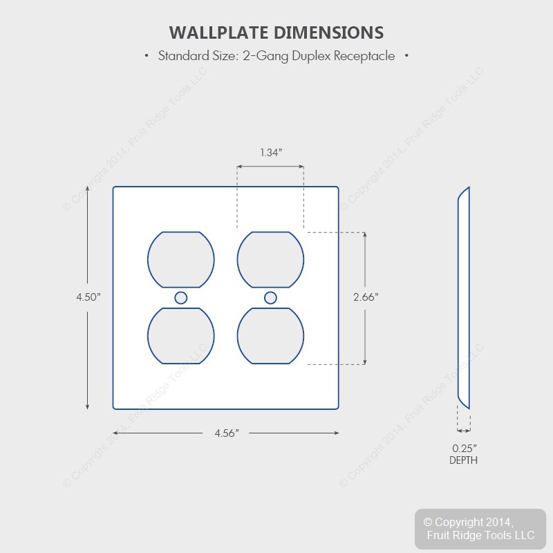 Leviton 86016 Ivory 2-Gang Duplex Outlet Plastic Standard Wallplate Covers 25pcs