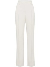 BRUNELLO CUCINELLI WOMEN'S OFF WHITE TAILORED TROUSERS MSRP 2195 SIZE 38
