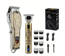 Professional Cordless Hair Clippers & Trimmers Set for Men - Hair Cutting & B...