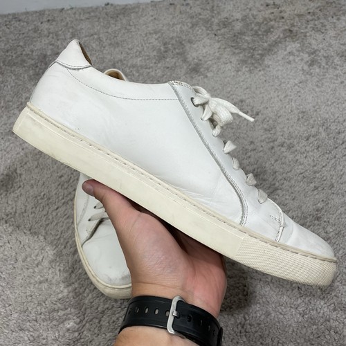 Zapatillas informales SuitSupply Trainer para hombre talla 10 (EU 43) cuero blanco minimalista - Imagen 5 de 10