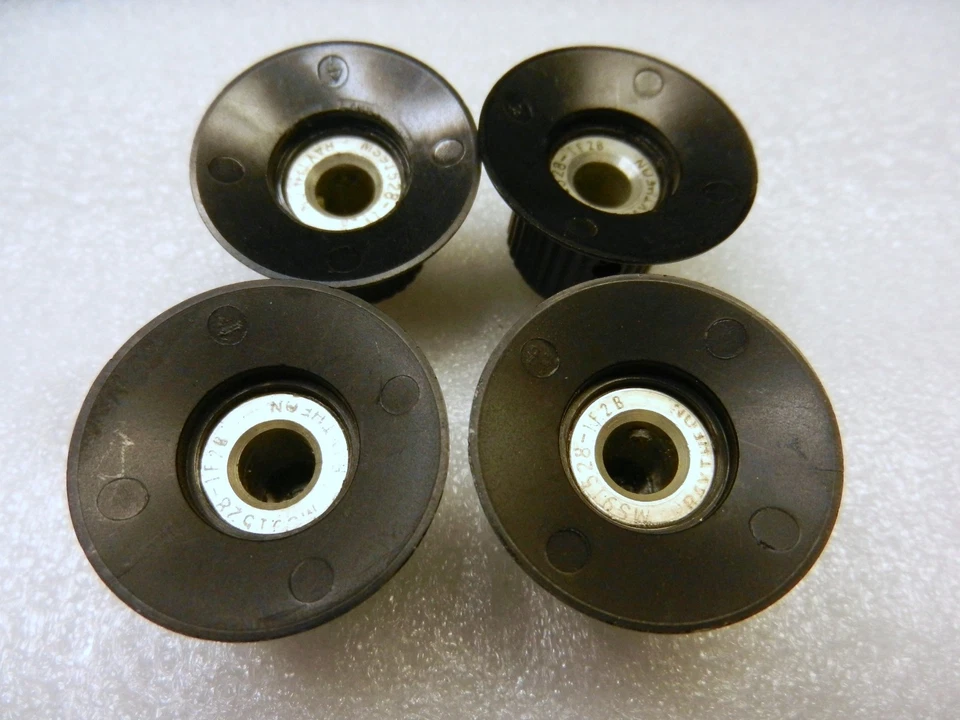 Test Equipment Raytheon Round Flat Black 1-1/16" Diameter Knobs (Quantity 4) - Image 4 of 4