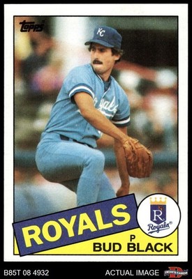 1985 Topps #412 Bud Black Royals 8 - NM/MT