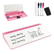Desktop Whiteboard, Glass Dry Erase Board, Desk Board Buddy,Computer Keyboard...