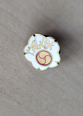 Vintage Emaille Taï Kih Budo Kampfsportverband Frankreich Gewinde Pin Anstecker