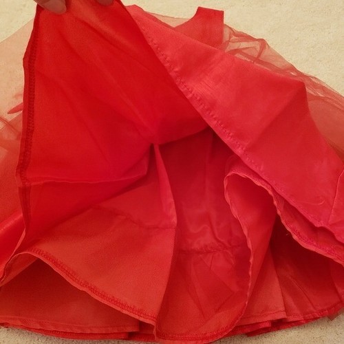 Mud Pie Baby Girls' Red Chiffon Rosette Dress sz9-12m - Picture 11 of 16