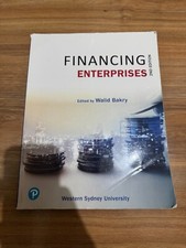 Financing Enterprises by John, D. Martin, R., Glenn Hubbard, Tony Martin, John,