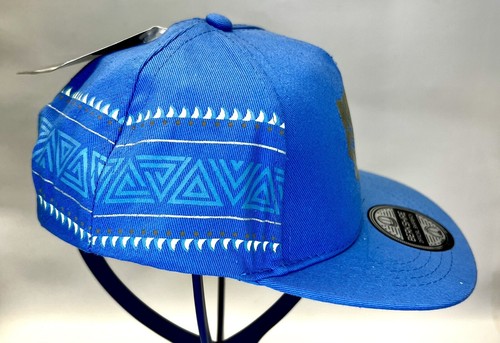 Boys Black Panther Silver Mask Logo Snapback Flat Bill Hat OSFM NWT $10 - Picture 3 of 7