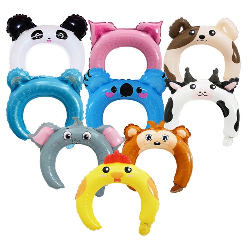 Fox Elephant Panda Inflatable Jungle Thick Animal Headbands Party