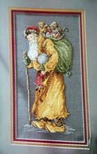 Cross Stitch Pattern Christmas Santa SINTERKLAAS Dutch Theme Wood Shoes Toys