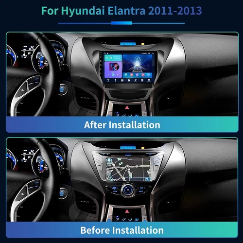 2+32GB For Hyundai Elantra 2011-2013 Android 12 Car GPS Navi Stereo Radio Player - Picture 3 of 18