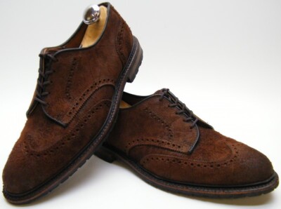 靴 Allen Edmonds Big Sur US10D MENS ALLEN EDMONDS BIG SUR BROWN SUEDE LEATHER WINGTIP OXFORD