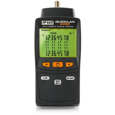 HT Instruments QUICKLAN6050 Handheld LAN Wire Mapper with Wire length Measure