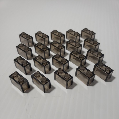 LEGO 1 x 2 ladrillo sin tubo inferior TRANS NEGRO (x20) 3065 PIEZAS NUEVAS - Imagen 2 de 6