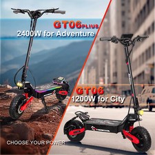 Electric Scooter for Adult 2400W Dual Motors 43Miles 40MPH Off-Road Scooter 2C