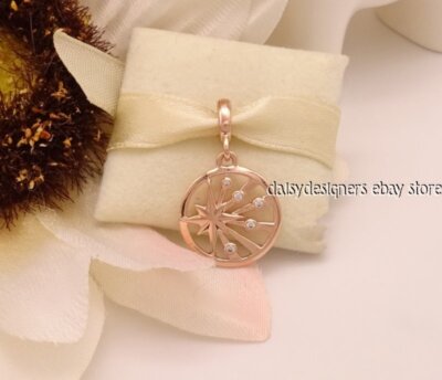NEW Pandora Rose ME RAYS OF LIGHT MEDALLION Charm 789696C01 RETIRED