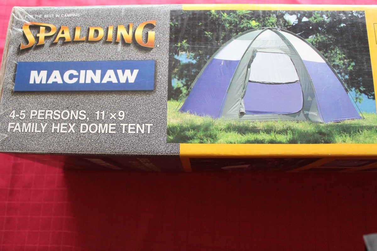 Spalding Macinaw 11x9 Family Hex Dome Tent, New, Model 800