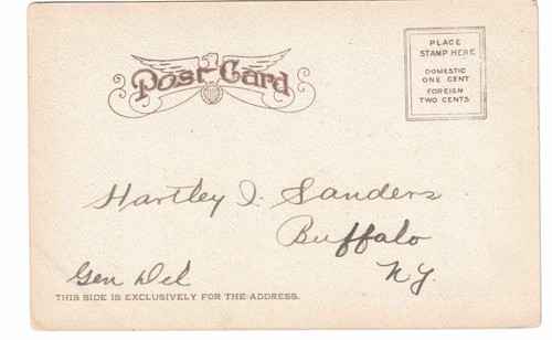 Postal de vapor Grand Salon ""Nueva York"" c1900 original - Imagen 2 de 2