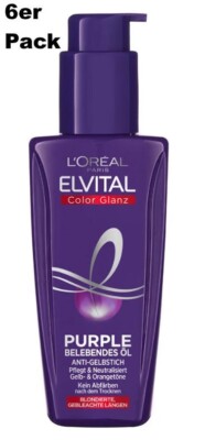 (58,25 /L) L'Oréal Paris Elvital Haaröl Color Glanz Purple (6x100ml)