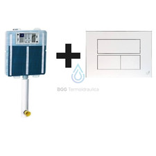 CASSETTA INCASSO TODINI IDEA BLU 4,5 CON PLACCA BIANCA 2 PULSANTI CON IGENIZZANT