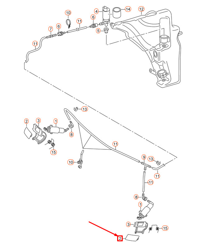 Cache de lave-phare droit Audi Q5 8R 8R0955276Egru
