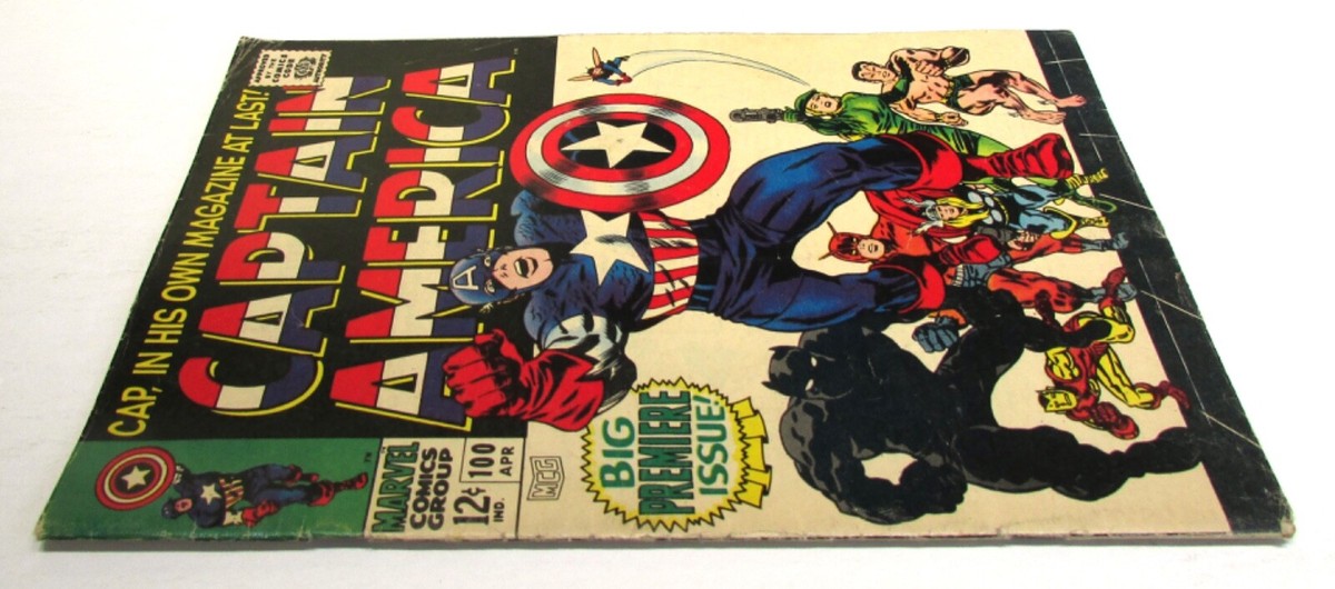CAPTAIN AMERICA #100 VG, 1st Issue, Stan Lee, Jack Kirby