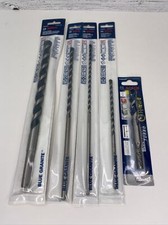 5 New Bosch Blue Granite Hammer Drill Bits, Various Sizes Carbide See Photos