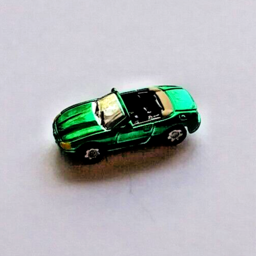 Micro Sized Hot Wheels Jaguar XK8 Convertible Green Sports Car Never Played With