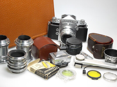 Ihagee Exa + Carl Zeiss Tessar 50mm F2.8 + Waist / Prism Finder + Tele 2x + SET