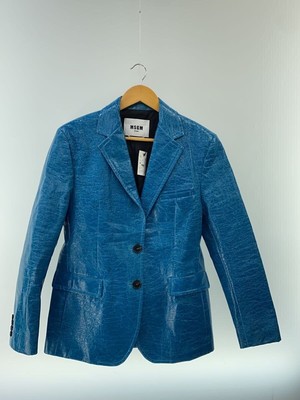 MSGM Tailored jacket 40 cotton Blue 3142MDG110 Used
