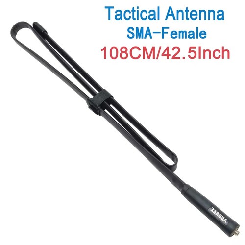 Antena táctica CS SMA-hembra doble banda VHF plegable para walkie talkie baofeng - Imagen 8 de 28