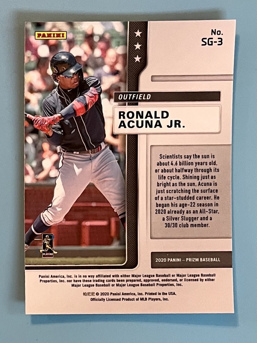 Ronald Acuna Jr. 2020 Panini Prizm Star Gazing Insert #SG-3