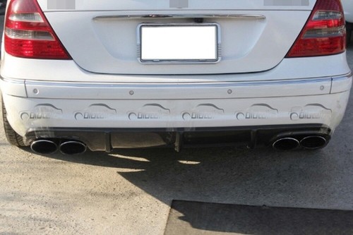 For 2004-09 Mercedes Benz W211 E55 E63 AMG Carbon Fiber Rear Bumper Diffuser Lip - Picture 7 of 7