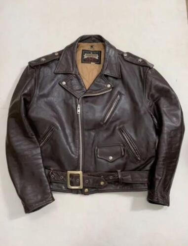 Schott Perfecto 50's  Double Leather Riders Jacket One Star Size 46  Made in USA - Picture 1 of 10