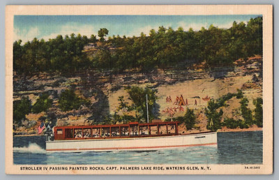 Stroller IV Passing Painted Rocks Capt Palmers Lake Ride Watkins Glen New York 