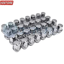 32Pcs 9/16-18 Chrome Lug Nuts for Dodge Ram 2500 3500 1994-2011 Durango Dakota