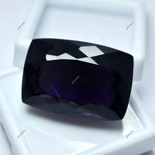 95.90 Ct Natural Purple Amethyst Loose Gemstone Stunning Cushion Cut CERTIFIED