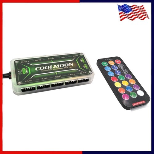 COOLMOON RGB Color Remote Controller DC12V 5A LED RGB Smart Controller ...